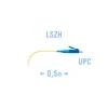 Пигтейл LC/UPC SM (0.9) 0,5 m Пигтейл LC/UPC SM (0.9) 0,5 m